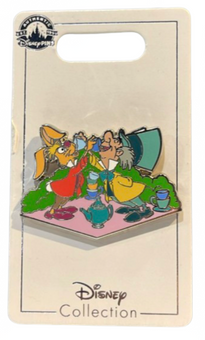 Disney Parks Mad Hatter Dormouse Alice In Wonderland Mad Tea Pin New With Card