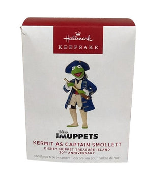 Hallmark Disney Muppet 30th Kermit as Captain Smollett Christmas Ornament New