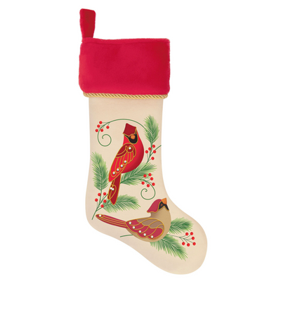 Hallmark The Beauty of Birds Christmas Tree Stocking New with Tag