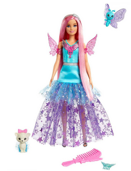 Barbie "Malibu" Doll with Two Fairytale Pets A Touch of MagicToy New with Box