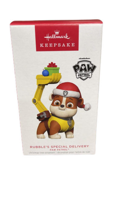 Hallmark 2023 Keepsake Paw Patrol Rubble's Special Delivery Ornament New w Box