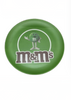 M&M's World Green Silhouette Character Melamine Satin Finish Plate New