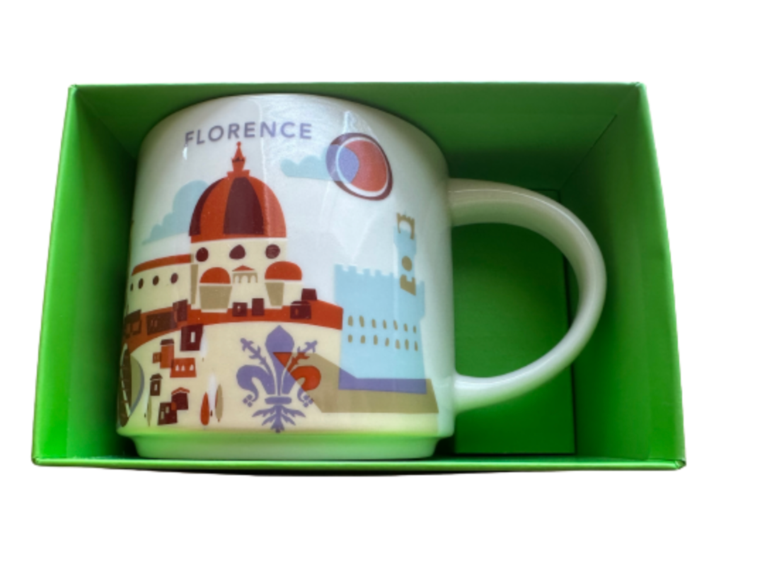 Starbucks You Are Here Florence Italy Ceramic Coffee Mug New with Box