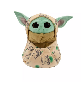 Disney Parks Babies Star Wars: The Mandalorian Grogu Plush in Swaddle New W Tag