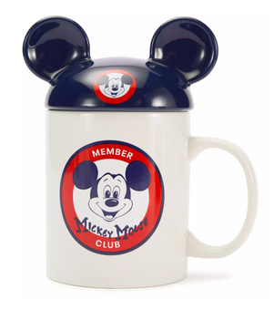 Disney Parks 70th Honorary Member Mickey Club Ceramic Coffee Mug with Lid New