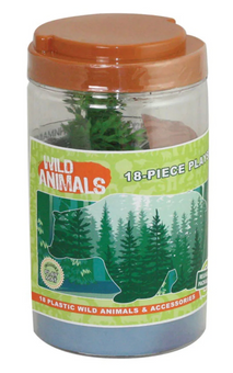 Disney Parks Wild Animals Mini Bucket Playset Toy Figures 18pc New With Tag