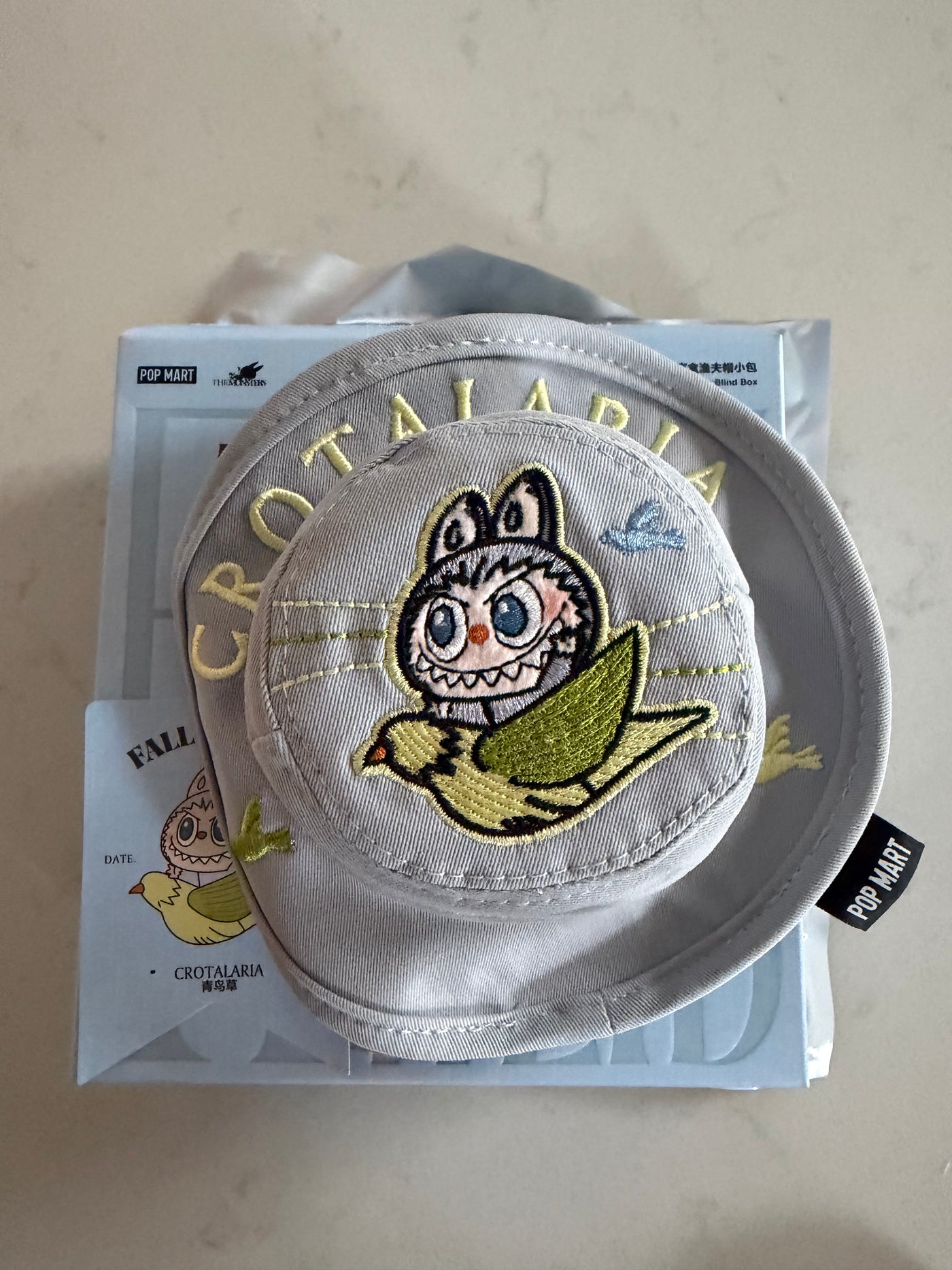 Pop Mart Labubu THE MONSTERS FALL IN WILD Crotalaria Bucket Hat Mini Bag USA New