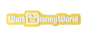 Disney Parks Walt Disney World Logo Mania Yellow Magnet New With Tag
