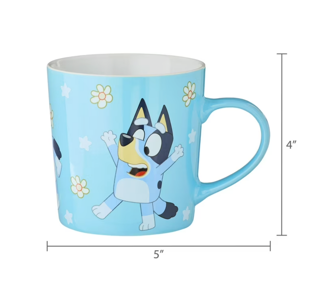 Zak Designs 18oz Bluey Valentine's Day Ceramic Coffee Mug New with