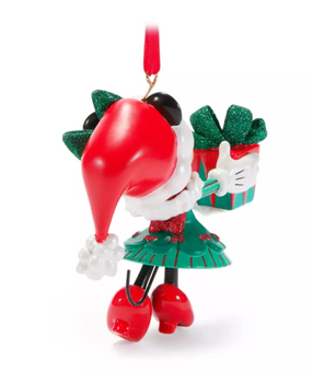 Disney Parks Santa Minnie Mouse Holiday Christmas Ornament New with Tag