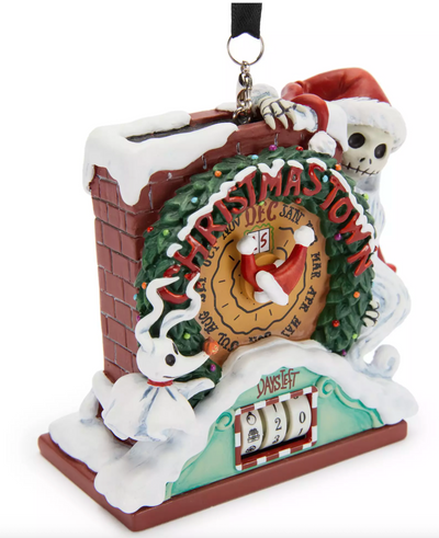 Disney Parks The Nightmare Before Christmas Town Countdown Calendar Ornament New
