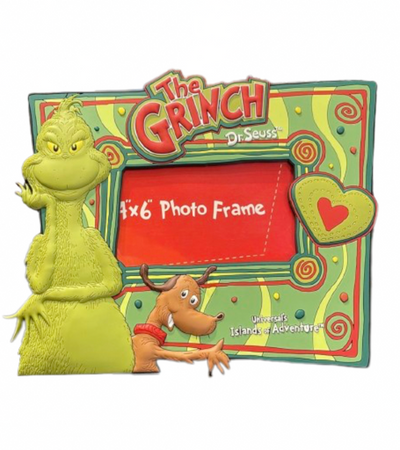 Universal Studios Islands of Adventure The Grinch Max Dr. Seuss Photo Frame New