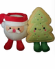 Hallmark Better Together Santa Milk and Christmas Tree Cookie Magnetic Plush New