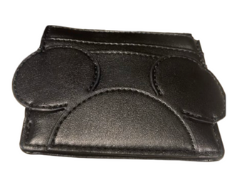 Disney Parks Mickey Mouse Icon Black Card Wallet Holder New With Tag