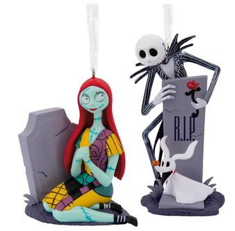 Hallmark Disney Nightmare Before Christmas Jack Sally Tombstones Ornament New