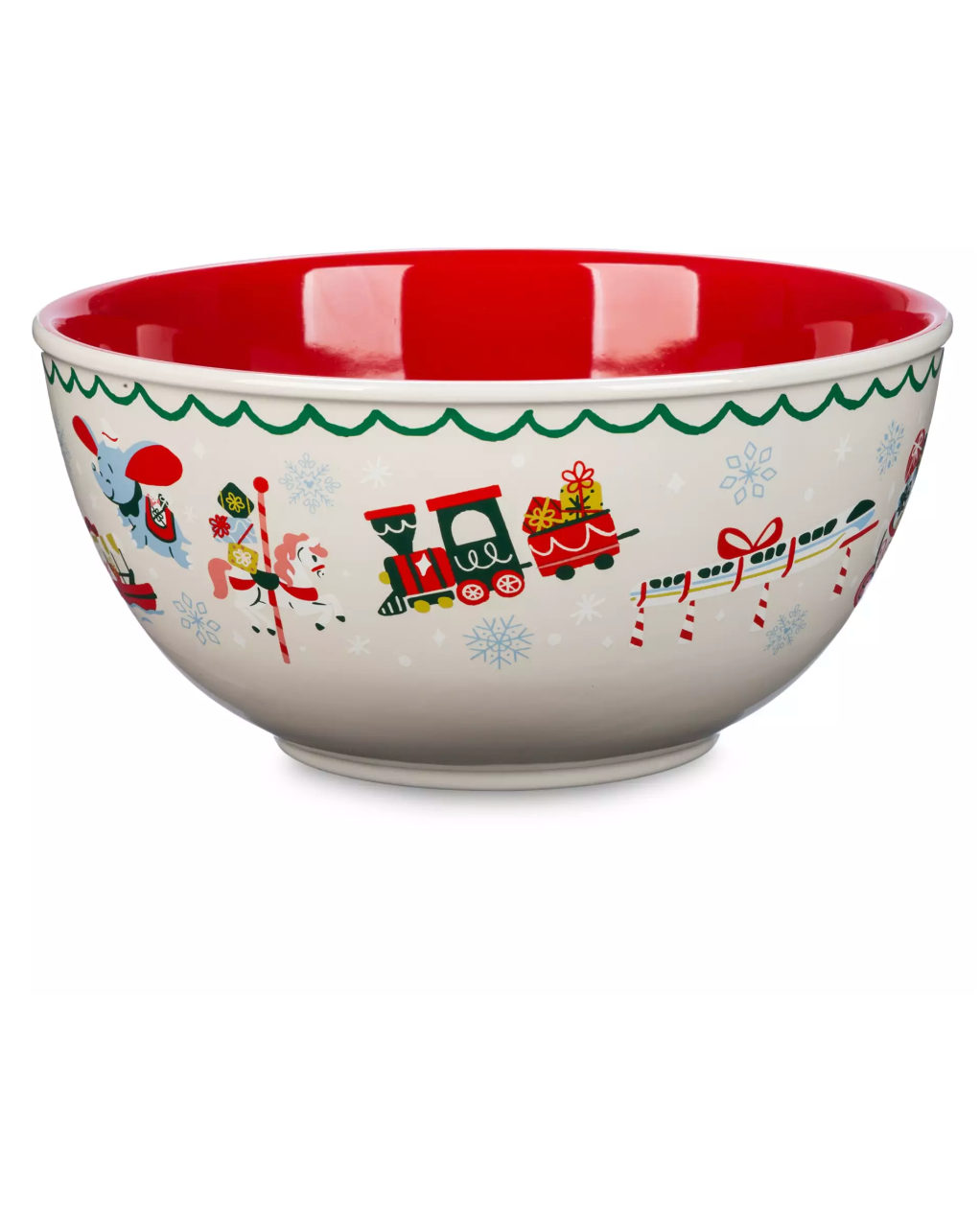 Disney Parks Icons Christmas Holiday Ceramic 128oz Bowl New