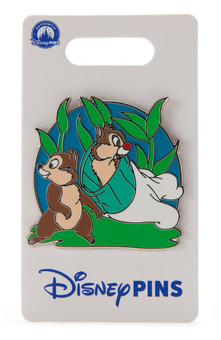 Disney Parks Sleeping Baby Chip 'N Dale In Gardening Glove Pin New With Card