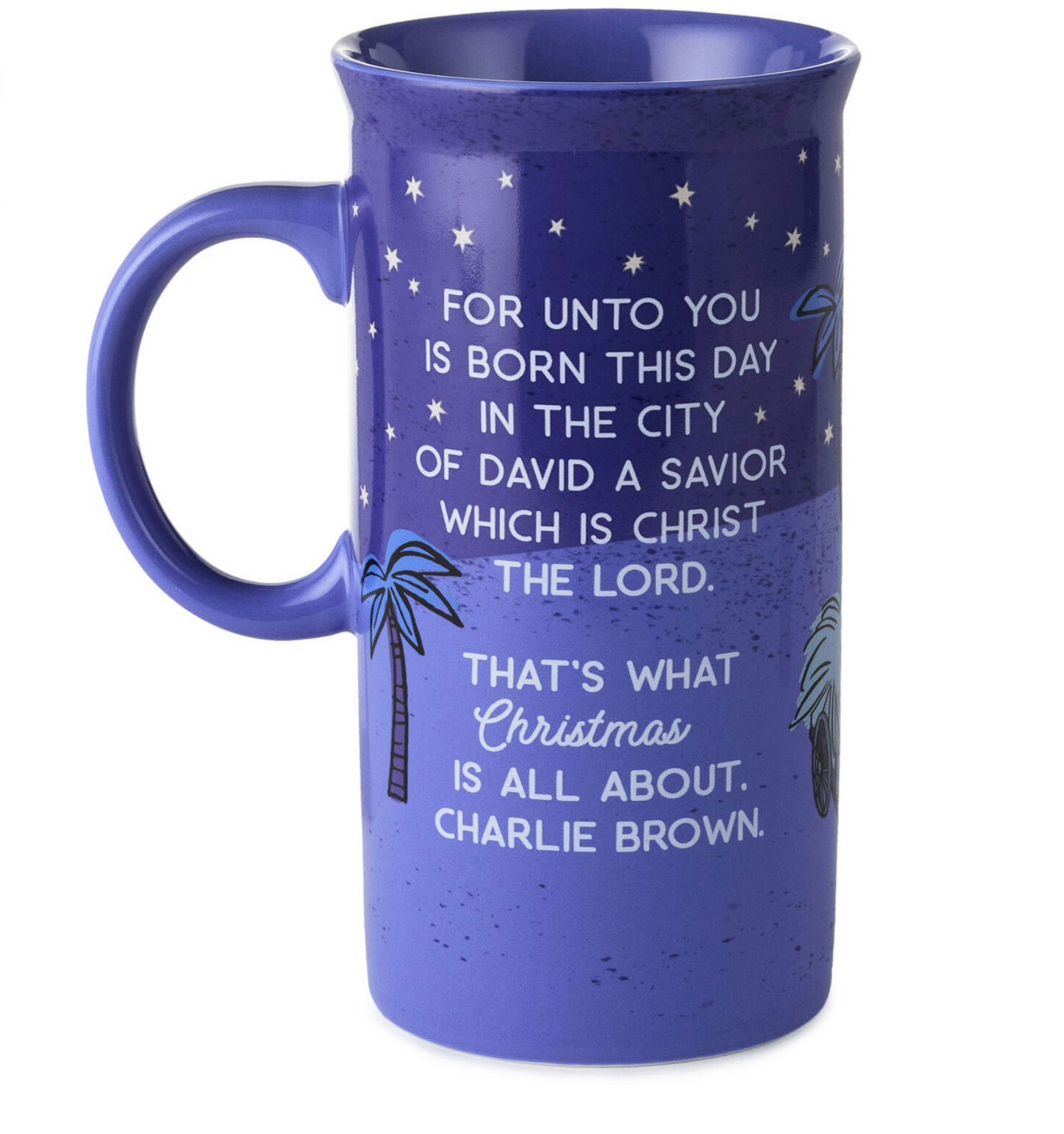 Hallmark Peanuts Shepherd Linus and Sheep Snoopy Nativity Scene Mug New