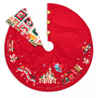 Disney Parks Mickey and Friends Fantasyland Castle Holiday Tree Skirt New w Tag