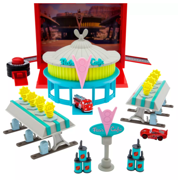 Disney Parks Flo's V8 Cafe On-the-Go Play Set – Cars Play Set Toy New With Tag