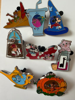 Disney Parks 2024 Imaginative Icons Complete Mystery Pin Set of 8 New