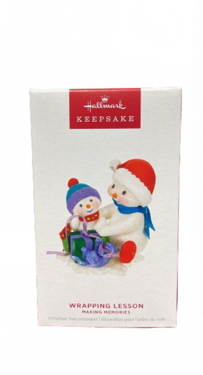 Hallmark 2024 Keepsake Making Memories Wrapping Lesson Christmas Ornament New