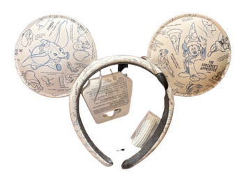 Disney Parks Animation Sketch Ear Minne Mouse Headband New with Tag