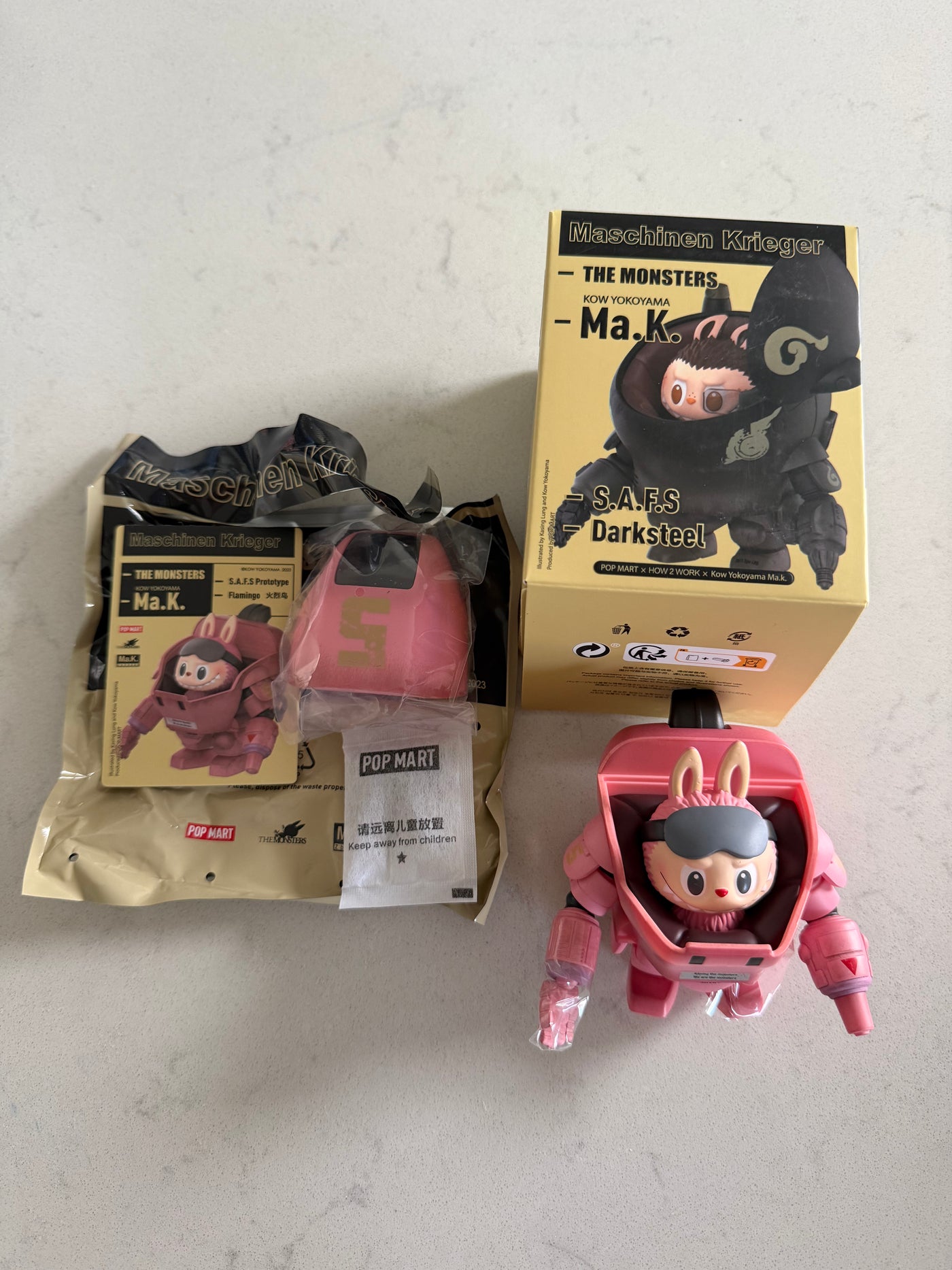 Pop Mart Labubu The Monsters x Kow Yokoyama Ma.k Flamingo New w Box USA SELLER