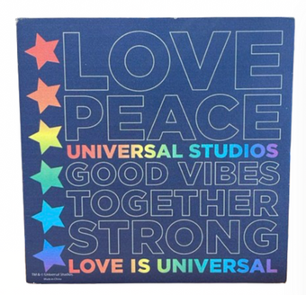 Universal Studios Love Is Universal Wooden Sign Decor New With Tag
