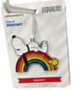 Hallmark Snoopy Woodstock Rainbow Metal Christmas Ornament New with Card