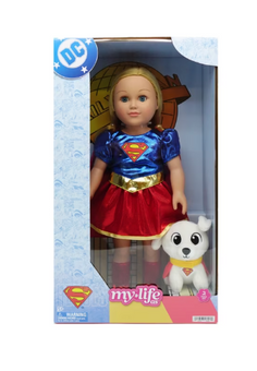 My Life As Super Girl 18- inch Doll, Blond Hair, Blue Eyes Toy New with Box