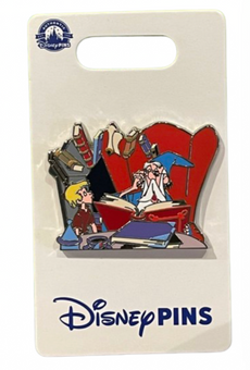 Disney Parks Arthur & Merlin The Sword in the Stone Pin New With Card