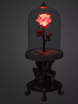 Disney Beauty and the Beast Light Up Enchanted Rose Replica New With Box