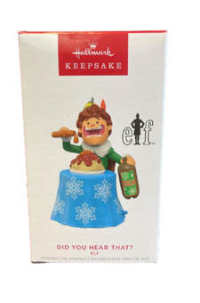 Hallmark 2023 Keepsake Elf Did You Hear That? Musical Christmas Ornament New Box