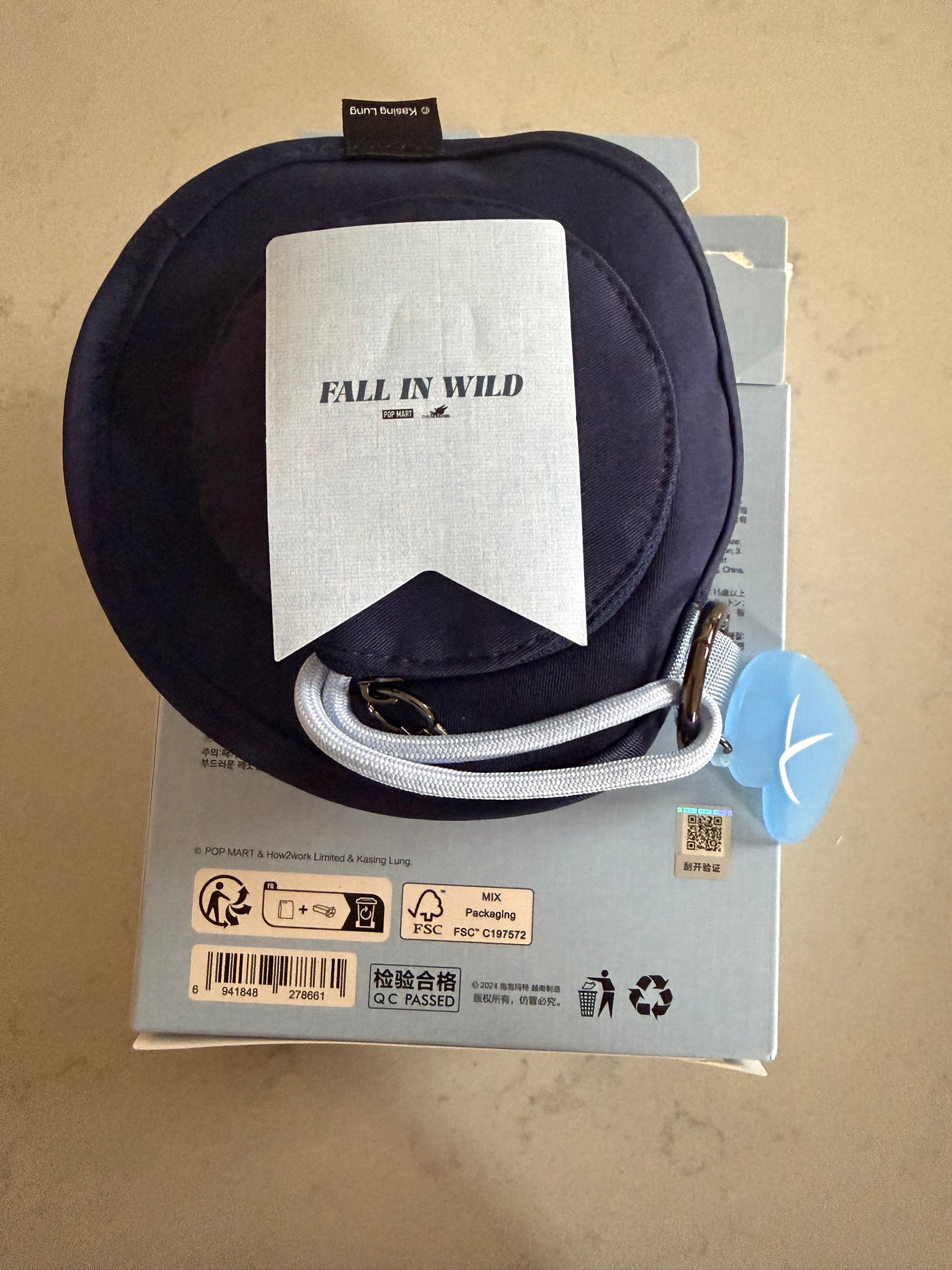 Pop Mart Labubu THE MONSTERS FALL IN WILD Monstera Deliciosa Bucket Hat Mini Bag