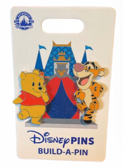 Disney Parks Winnie the Pooh & Tigger Build-a-Pin Set New With Card