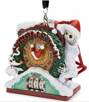 Disney Parks The Nightmare Before Christmas Town Countdown Calendar Ornament New