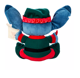 Disney Parks Stitch Elf I've Been Good Holiday Christmas Plush New with Tag