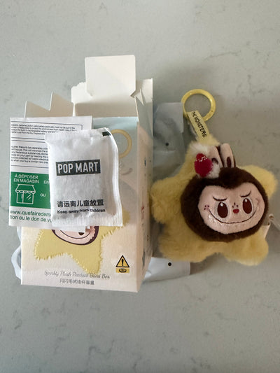 Pop Mart Labubu The Monsters Classic Sparkly Pendant Labubu Plush USA SELLER New