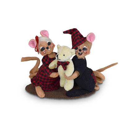 Annalee Dolls 2022 Christmas 5in Winter Woods PJ Mice Plush New with Tag