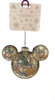 Disney Parks Mickey Silver Icon Glass Ball Sketchbook Christmas Ornament New Tag