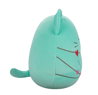 Squishmallows Valentine 12" Charisma Mint Cat with Heart Plush New with Tag