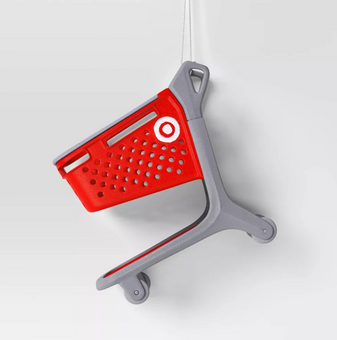 Target Shopping Cart 4" Christmas Ornaments Plastic Wondershop New With Tag