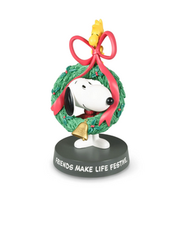 Hallmark Snoopy Woodstock Friends Make Life Festive 2024 Christmas Figurine New