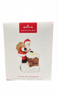 Hallmark 2024 Keepsake Up On the Housetop Ornament With Light and Sound New