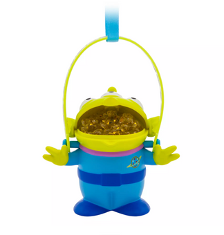 Disney Parks Toy Story Alien Light-Up Popcorn Bucket Christmas Ornament New Tag