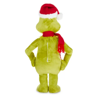 Dr. Seuss The Grinch with Heart Christmas Holiday Greeter Plush New With Tag