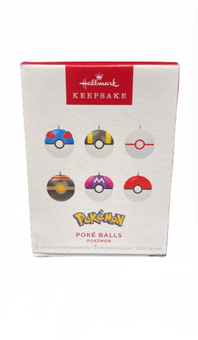 Hallmark 2024 Keepsake Mini Pokémon Poké Balls Ornaments Set of 6 New with Box