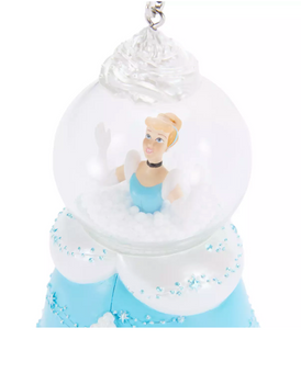 Disney Sugarplum Fairytale Cinderella Snow Globe Christmas Ornament New with Tag