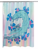 Disney Parks Hawaiian Stitch Surfing Shower Curtain New With Tag